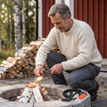 Eldstartarkit med Tändstål, Paracord och Visselpipa för Stugan, Utflykten och Beredskapslådan, Kompakt Format