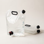 Hopfällbara Vattenbehållare 10 Liter med Kran för Förvaring och Transport, 3-pack