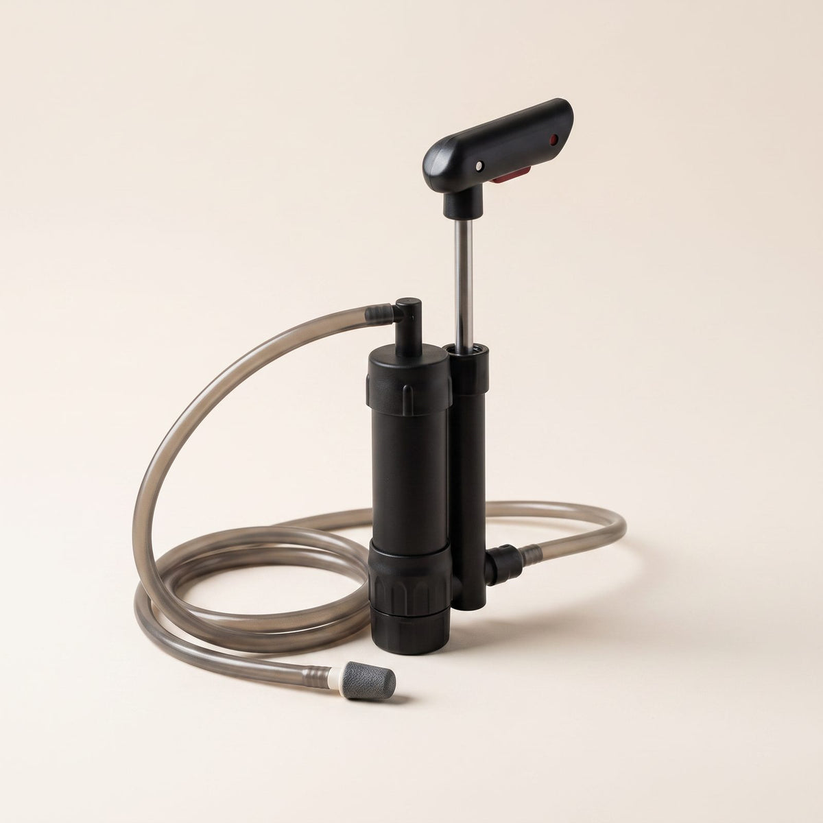 Vattenfilterpump med Handpump och Slang för Kris och Beredskap, Mekaniskt Filter