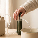 Vattenfilterpump med Handpump och Slang för Kris och Beredskap, Mekaniskt Filter