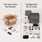 Beredskapslåda för Hela Hushållet i En Vecka med Ljus, Värme, Vatten och Matlagning utan El, Färdigpackad