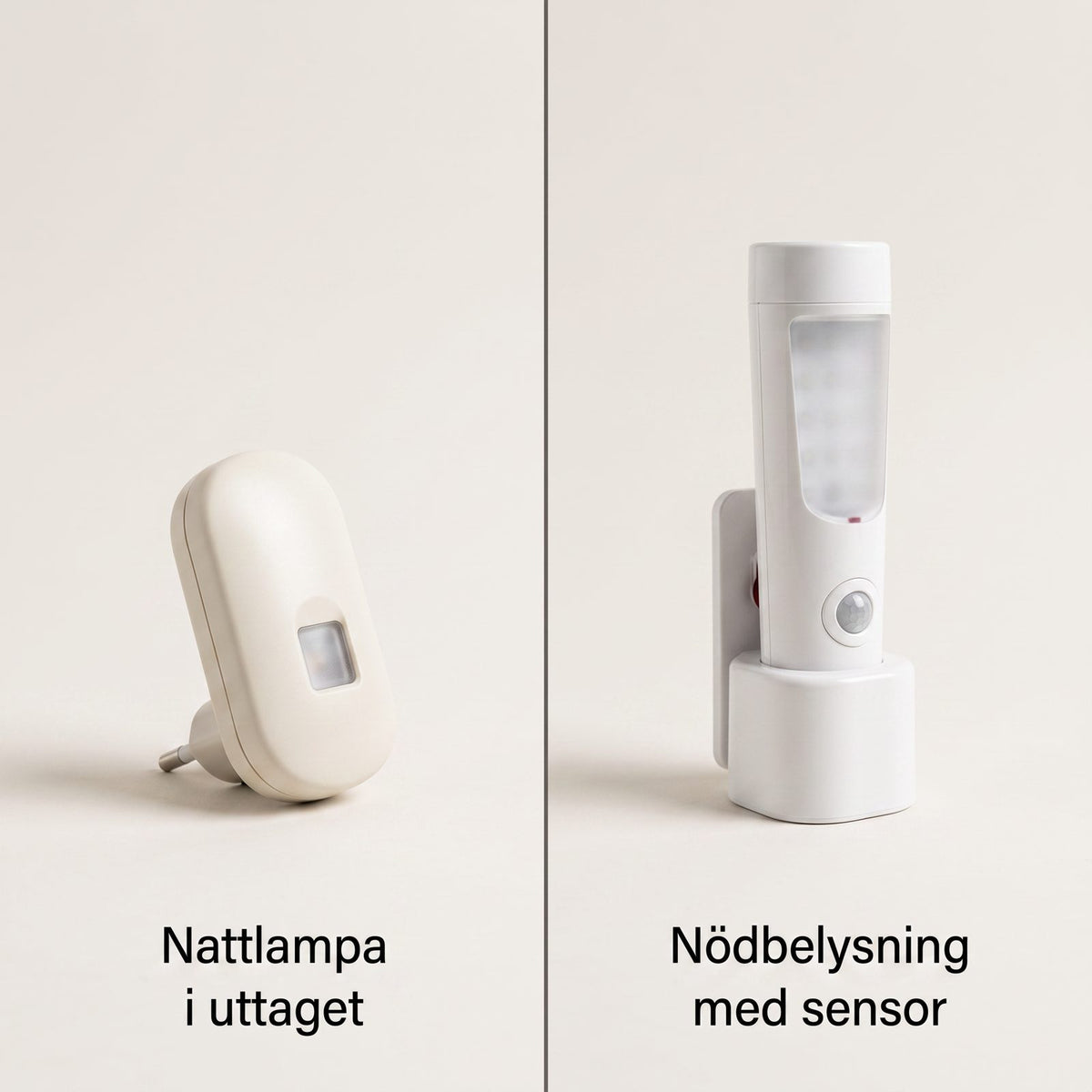 Nödbelysning med Rörelsesensor och Batteridrift för Hall, Trappa och Nattlig Väg till Köket, Sladdlös