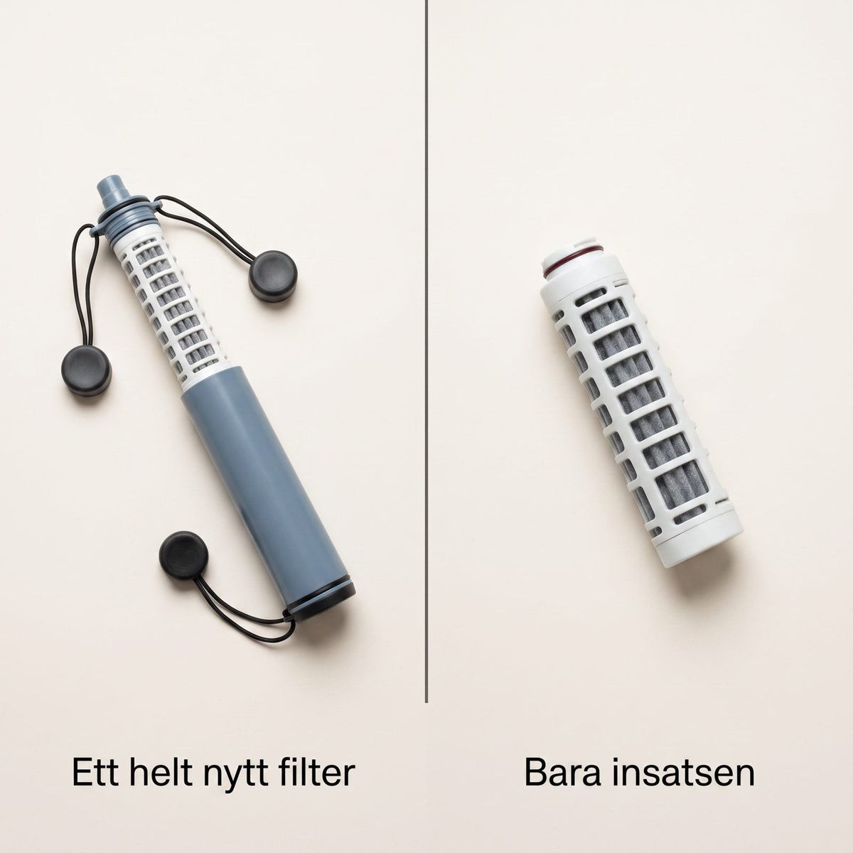 Utbytbart Filter till Portabelt Vattenfilter för Vandring och Beredskap, Reservdel