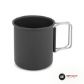 Aluminiummugg med vikbart handtag, mörkgrå, packshot