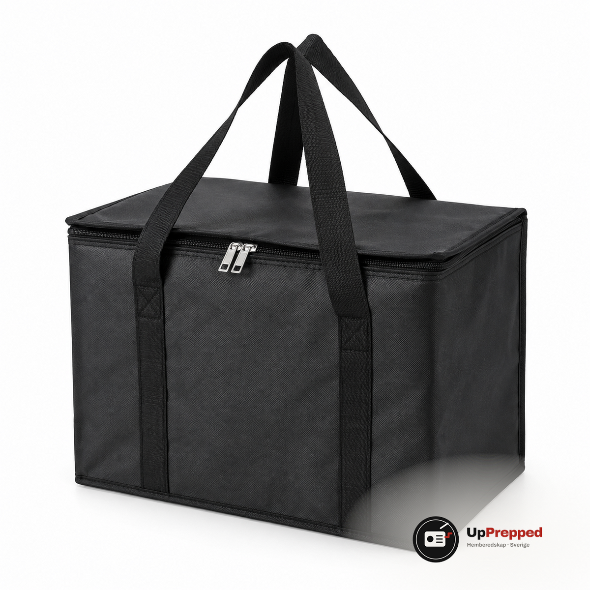 Svart ihopvikbar kylbag 18 liter, packshot