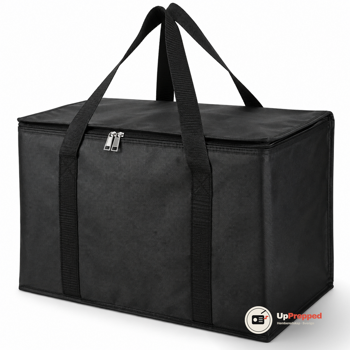 Svart ihopvikbar kylbag 35 liter, packshot