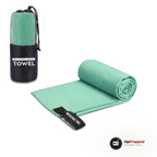 Mikrofiberhandduk 40 × 80 cm, mintgrön, packshot