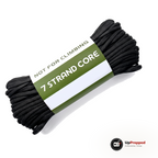 Paracord 550 30 meter, svart, packshot