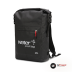Vattentät ryggsäck 25 L, svart, packshot