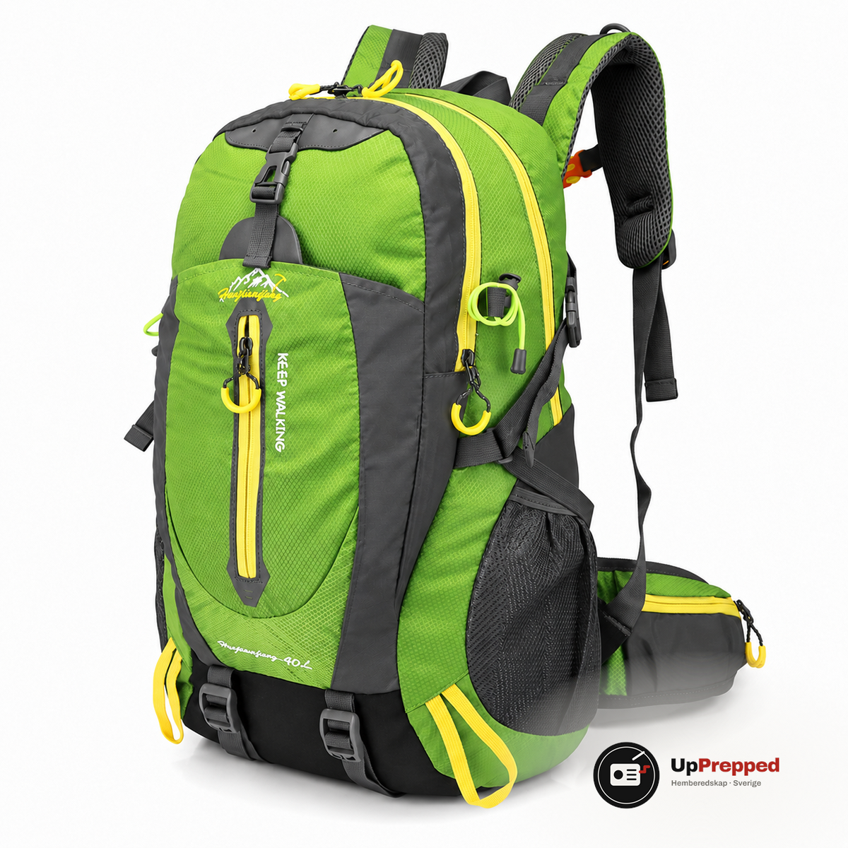 Vandringsryggsäck 40L, grön, packshot