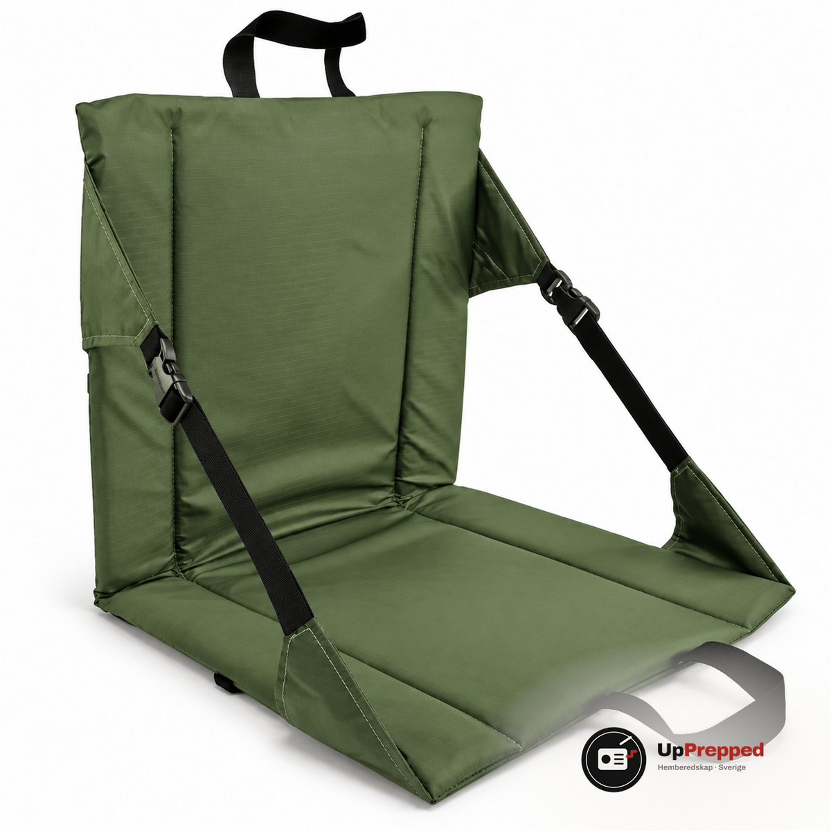 Ihopvikbar campingstol, grön, packshot