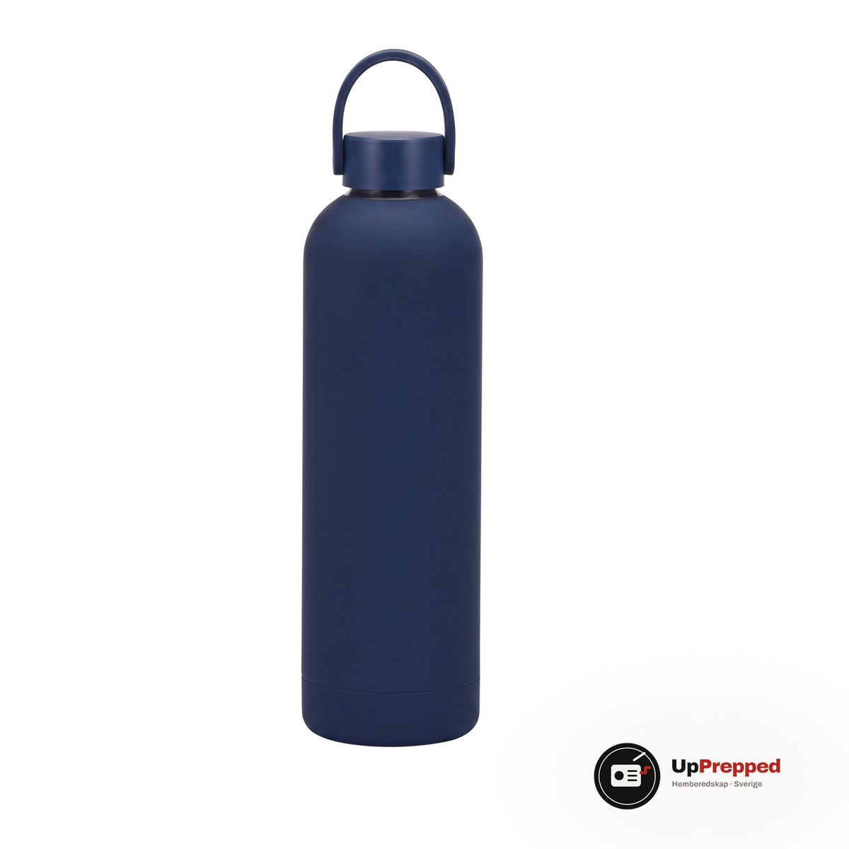 Termosflaska 1 liter med bärögla, marinblå, packshot