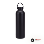 Termosflaska 1 liter med bärögla, svart, packshot