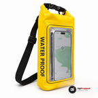 Vattentät mobilväska 2L, gul, packshot